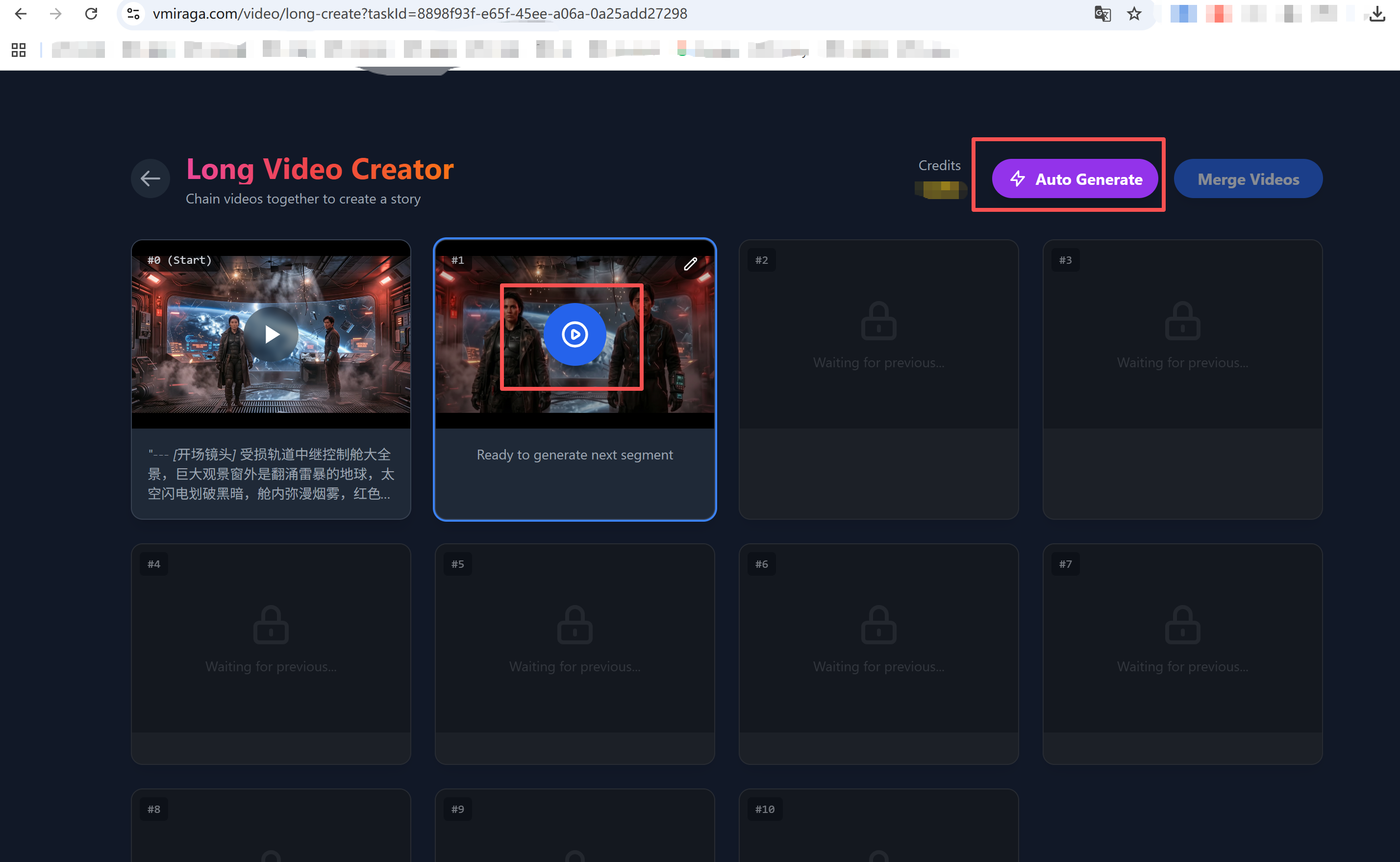 Long video creation methods
