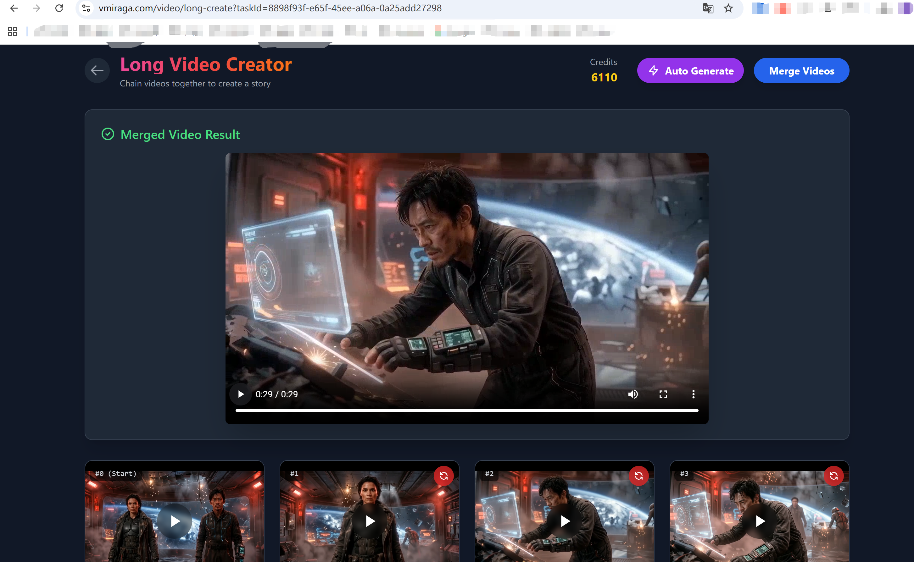 Merge storyboard segments